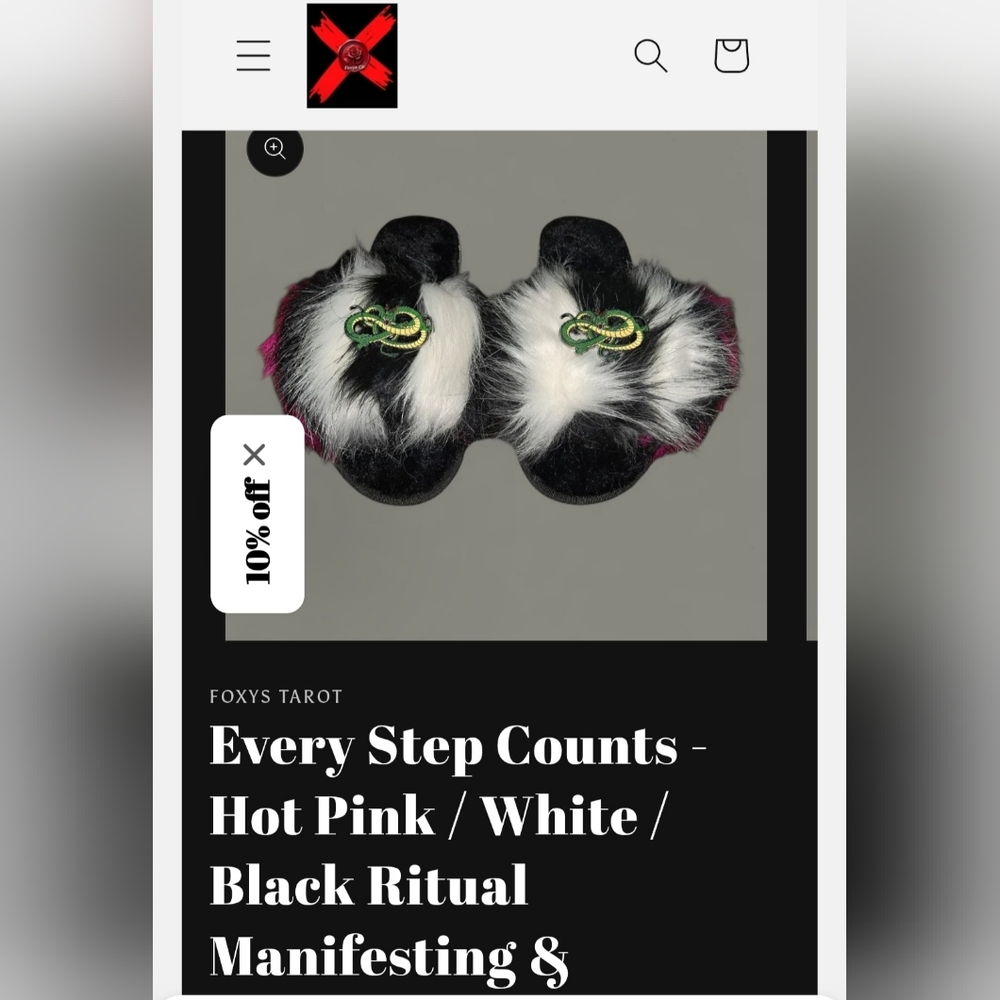 Every Step Counts -Hot Pink/Blk/ White Ritual Manifesting & Protection Activated
